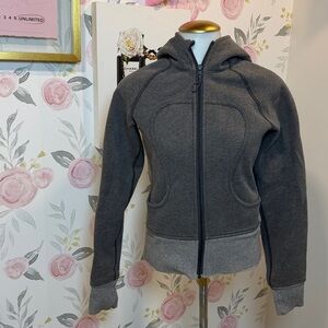 lululemon Old Rare Scuba Fleece Zip-Up  Two Tone Gray Jacket